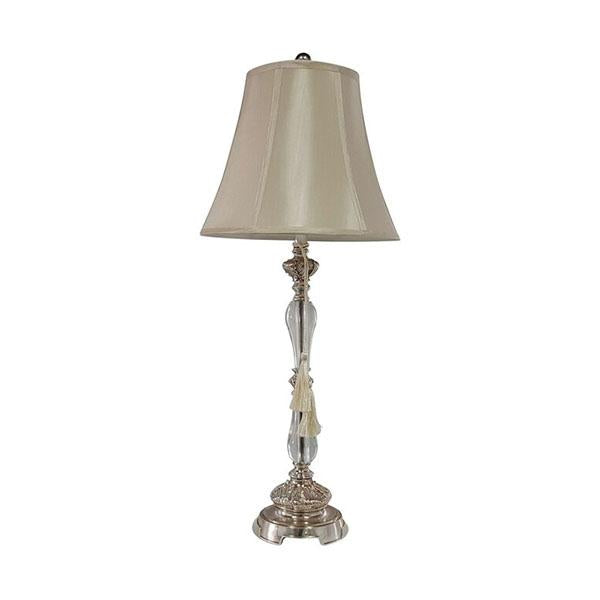 2 Felicienne Champagne Table Lamp With Cream Shade