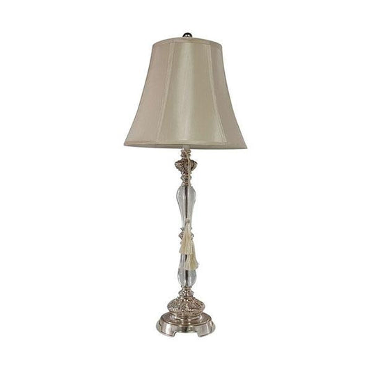 2 Felicienne Champagne Table Lamp With Cream Shade