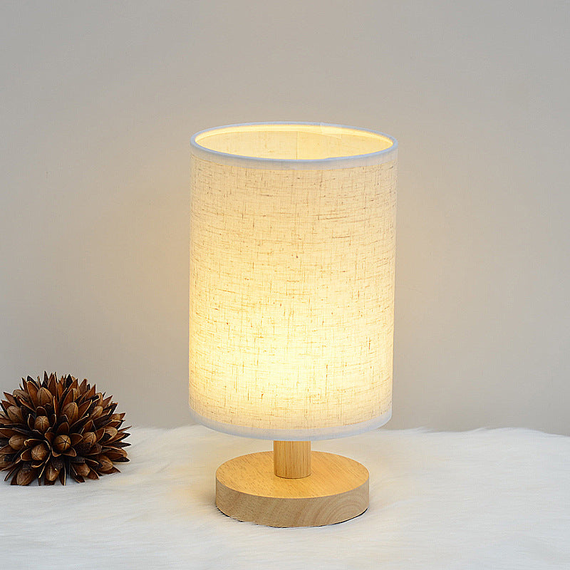 Creative Kids Wooden Study Lamp with Fabric Shade