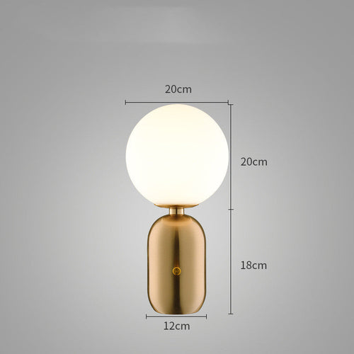 Scandinavian Contemporary Vertical Bedside Nightstand Light