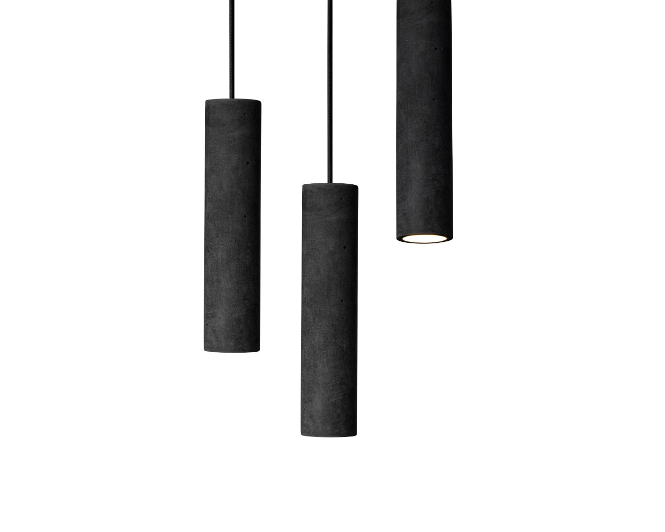 DARK GRAY Concrete Pendant Light B+B