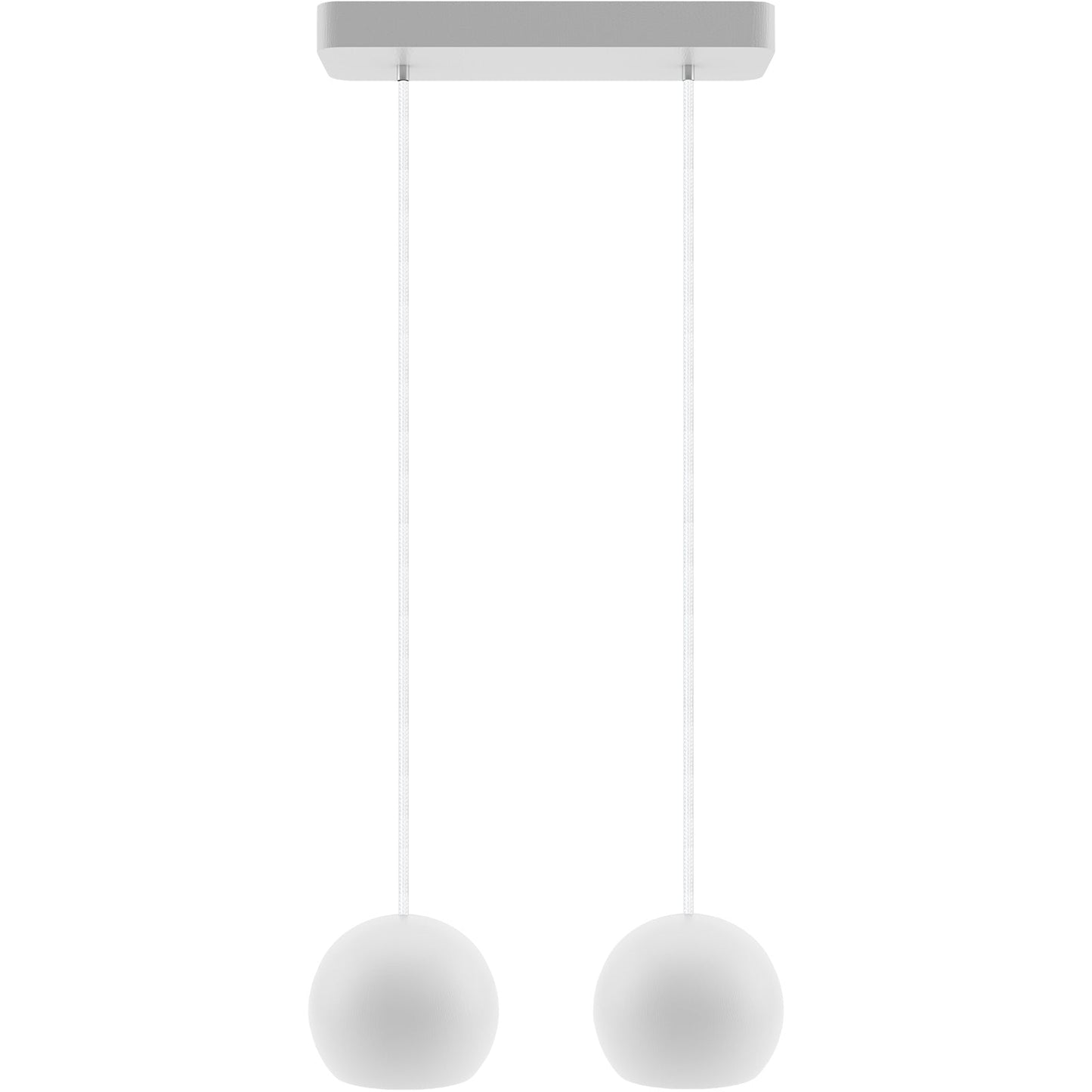Hanging lamp white Balli Balle 2p