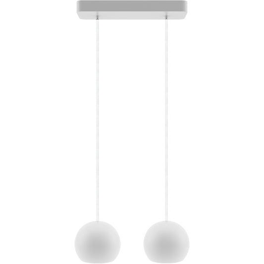 Hanging lamp white Balli Balle 2p
