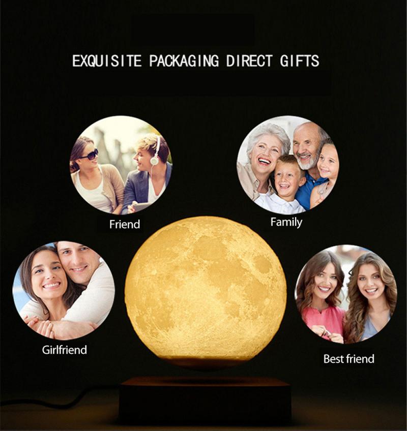 3D Print Moon Lamp Touch Magnetic Levitation Moon Lamp Night Light